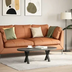 Salontafelpoten 2 st X-vormig 30x(30-31) cm staal>vidaXL Hot