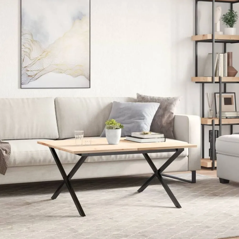 Tafelaccessoires*vidaXL Salontafelpoten X-frame 80x70x43 cm staal