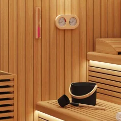 Sauna Accessoire Set 4 pcs Zwart>vidaXL Outlet
