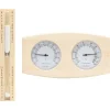 Zwembaden & Spa'S*vidaXL Saunaset 2-in1 hygrothermograaf en zandloper massief grenenhout