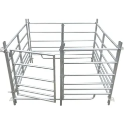 Agrarische Sector*vidaXL Schaapskooi 4 panelen 137x137x92 cm gegalvaniseerd staal