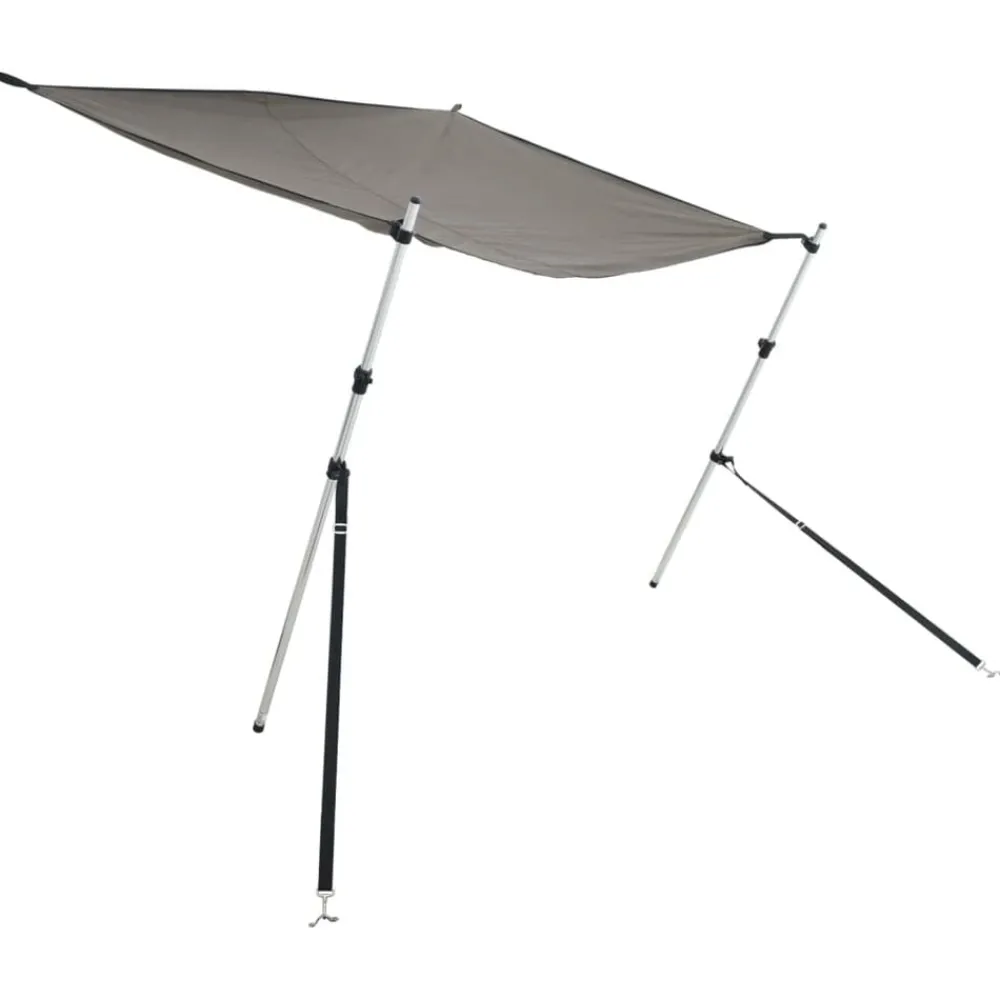 Voertuigonderdelen & -Accessoires*vidaXL Schaduwdoek T-top 170x170x(115-183) cm antraciet Grijs