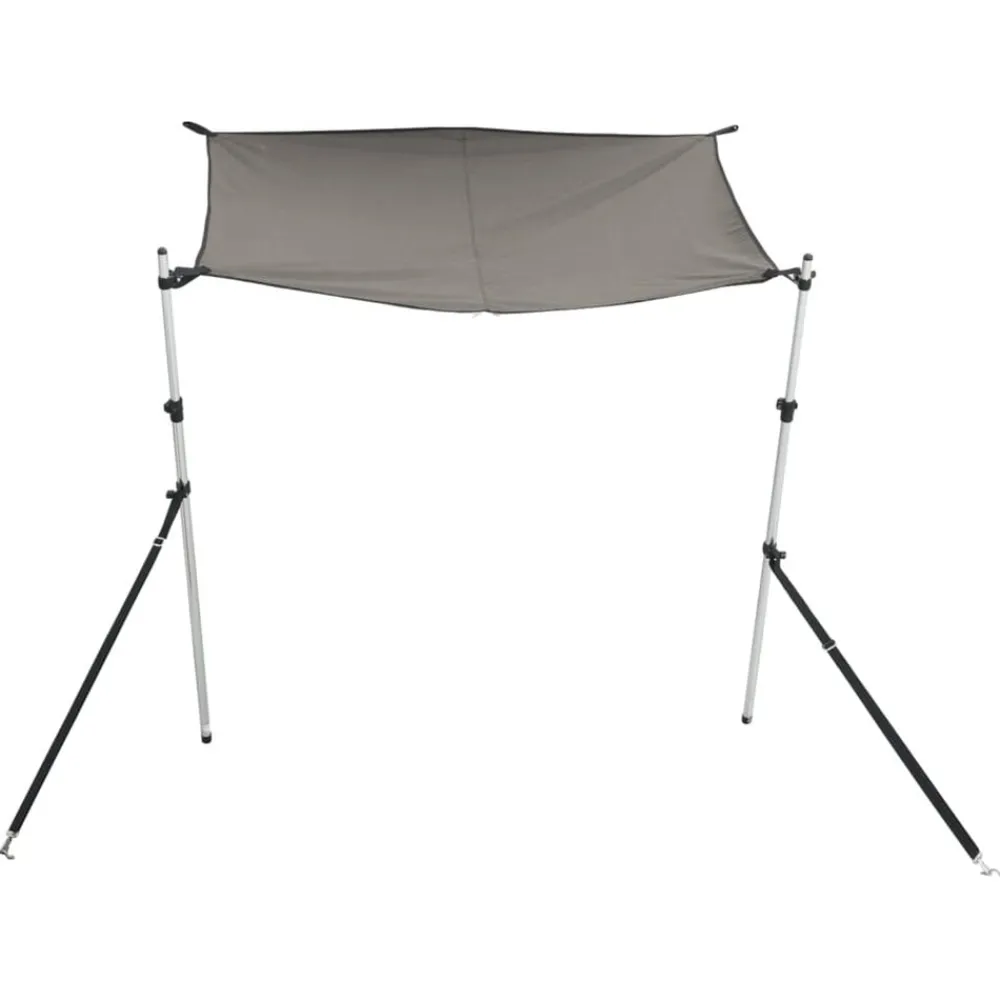 Voertuigonderdelen & -Accessoires*vidaXL Schaduwdoek T-top 170x170x(115-183) cm antraciet Grijs