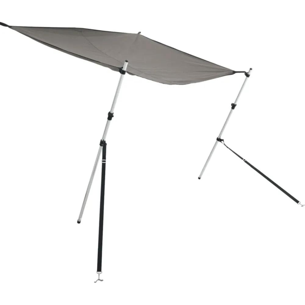 Voertuigonderdelen & -Accessoires*vidaXL Schaduwdoekset T-top 170x170x(113-182,5) cm grijs Antraciet
