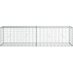 Tuin & Gazon*vidaXL Schanskorf 200x50x50 cm gegalvaniseerd ijzer zilverkleurig