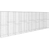Schanskorfmuur met deksel 600x50x200 cm gegalvaniseerd staal>vidaXL Discount