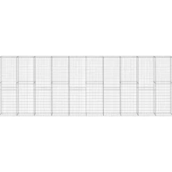 Tuinafscheidingen*vidaXL Schanskorfmuur met deksels 600x30x200 cm gegalvaniseerd staal