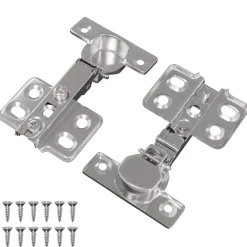 Scharnier 2 pcs Nikkel 85 x 52,5 x 9,5 mm IJzer>vidaXL New