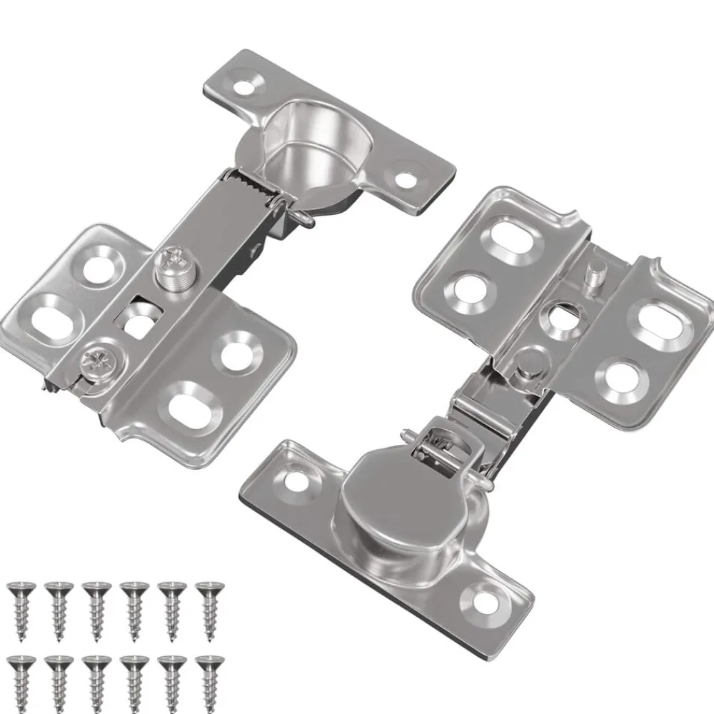 Scharnier 2 pcs Nikkel 85 x 52,5 x 9,5 mm IJzer>vidaXL New