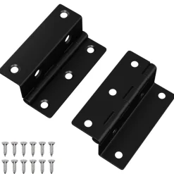 Bouwbeslag*vidaXL Scharnier 2 pcs Zwart 38 x 17 x 60 mm IJzer