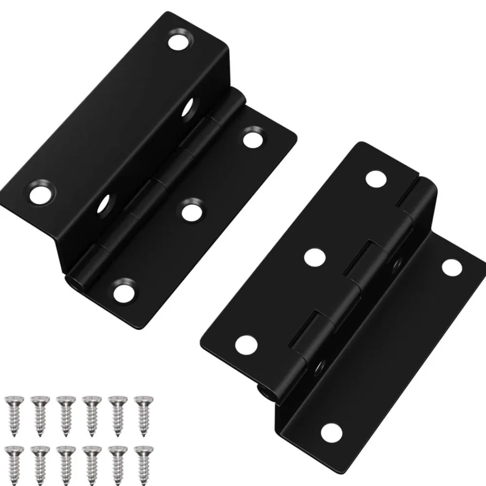Bouwbeslag*vidaXL Scharnier 2 pcs Zwart 38 x 17 x 60 mm IJzer