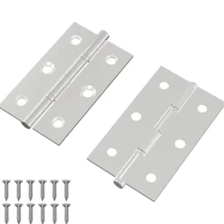 Scharnier Effen 2 pcs Zilver 58 x 35 x 1 mm Staal>vidaXL Outlet