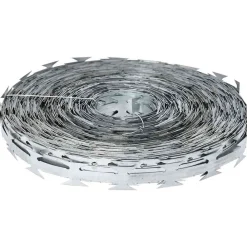 Bouwbeslag*vidaXL Scheermesdraad Zilver 5000 x 1,9 cm Gegalvaniseerd staal