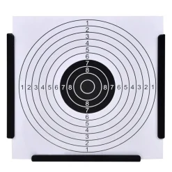 Buitensport*vidaXL Schietkast trechtervormig met 100 papieren targets 14 cm