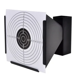 Buitensport*vidaXL Schietkast trechtervormig met 100 papieren targets 14 cm