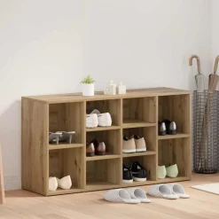Schoenenbank Artisan Eiken 103 x 30 x 54,5 cm Bewerkt hout>vidaXL Hot