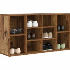 Schoenenbank met plank Oudhout 103 x 30 x 54,5 cm Bewerkt hout><noscript><img width=