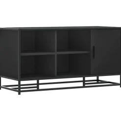 Bankjes*vidaXL Schoenenbank 100x40x53,5 cm bewerkt hout en metaal Zwart