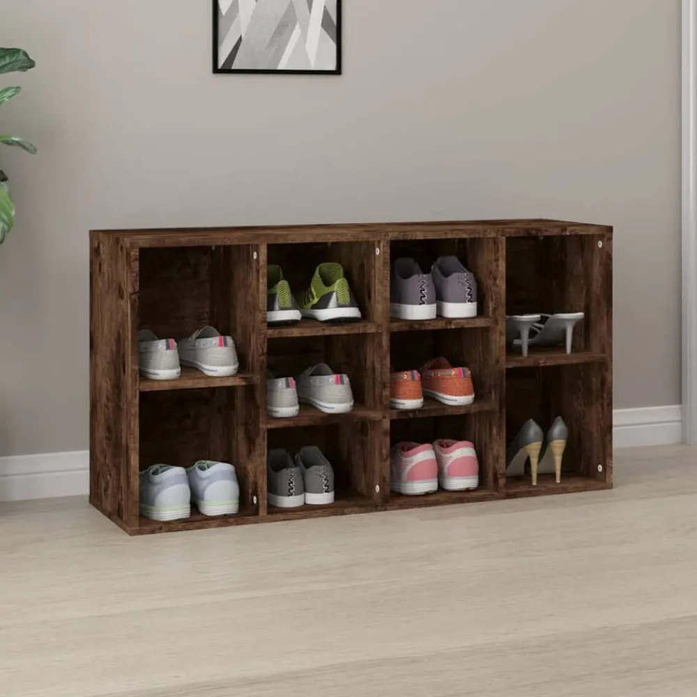 Huishoudelijke Benodigdheden*vidaXL Schoenenbank 103x30x55 cm bewerkt hout kleurig Gerookt eiken