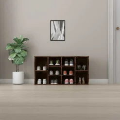 Huishoudelijke Benodigdheden*vidaXL Schoenenbank 103x30x55 cm bewerkt hout kleurig Gerookt eiken