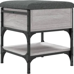 Schoenenbank 42x42x45 cm bewerkt hout eikenkleurig>vidaXL Outlet