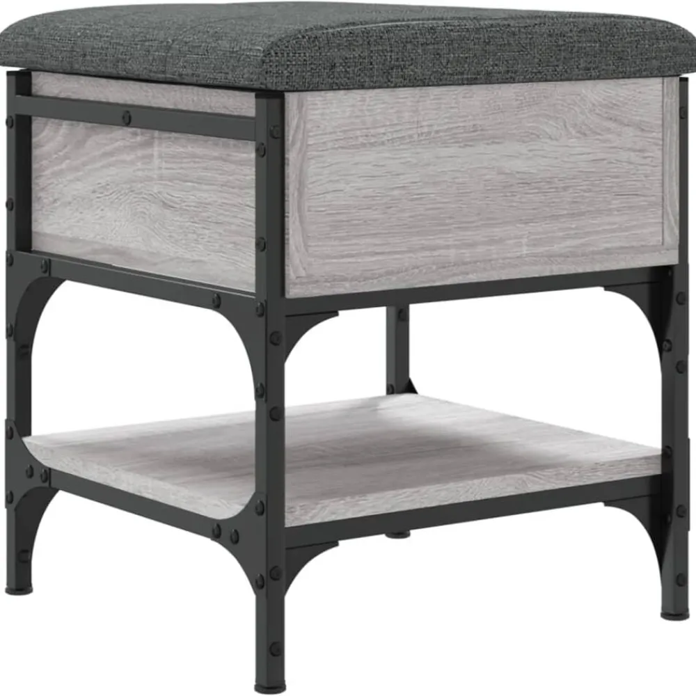 Schoenenbank 42x42x45 cm bewerkt hout eikenkleurig>vidaXL Outlet