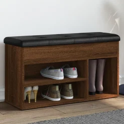 Schoenenbank 82x32x45,5 cm bewerkt hout>vidaXL Sale