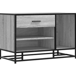 Bankjes*vidaXL Schoenenbank 80x40x53,5 cm bewerkt hout en metaal Grijs sonoma