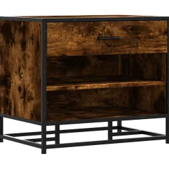 Schoenenbank 60x40x53,5 cm bewerkt hout en metaal>vidaXL Discount