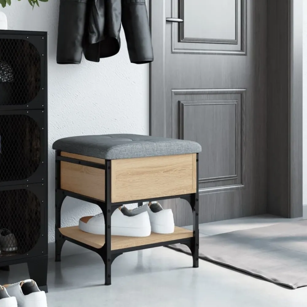 Schoenenbank 42x42x45 cm bewerkt hout kleurig>vidaXL Best