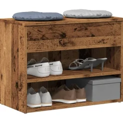 Schoenenbank 60x30x45 cm bewerkt hout kleurig>vidaXL Hot