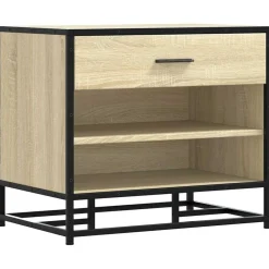 Bankjes*vidaXL Schoenenbank 60x40x53,5 cm bewerkt hout en metaal Sonoma eiken