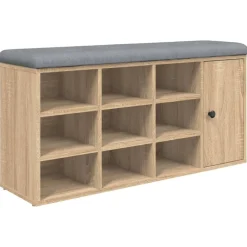 Schoenenbank 102x32x50 cm bewerkt hout kleurig>vidaXL Outlet