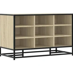 Schoenenbank 84x40x53,5 cm bewerkt hout en metaal>vidaXL Outlet