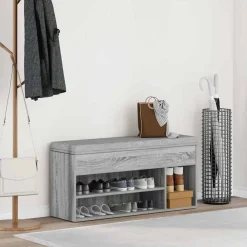 Schoenenbank 102x30,5x45cm bewerkt hout eikenkleur><noscript><img width=