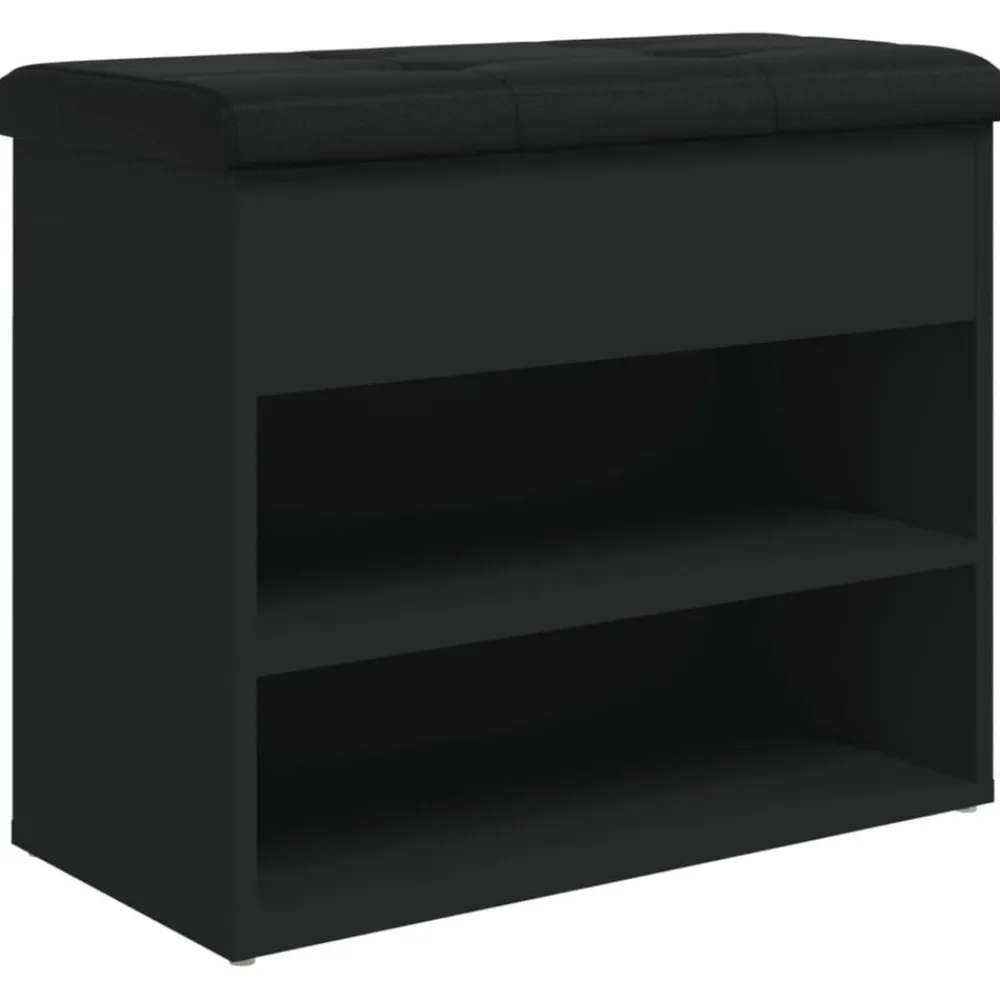 Schoenenbankje 62x32x50 cm bewerkt hout>vidaXL Discount