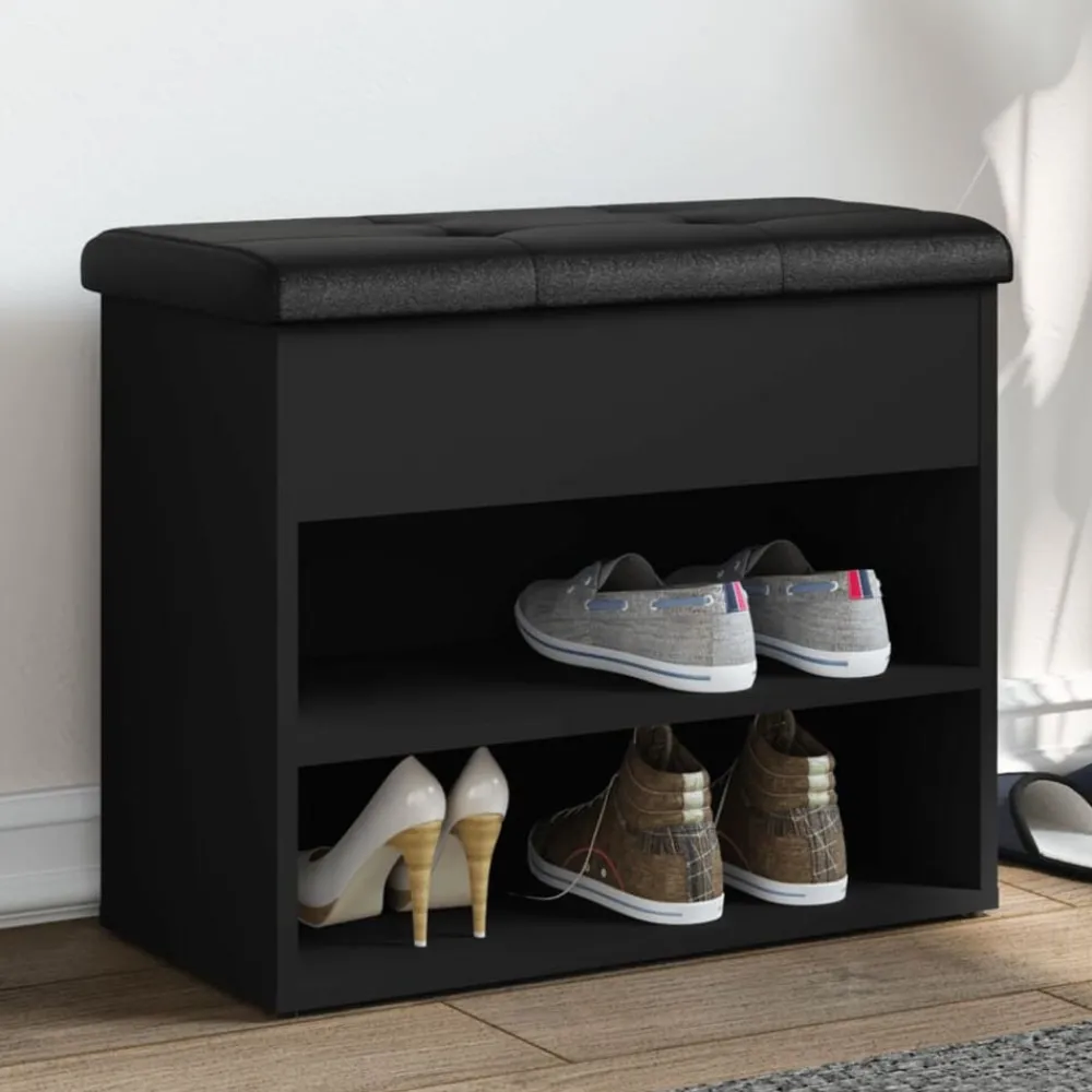 Schoenenbankje 62x32x50 cm bewerkt hout>vidaXL Discount