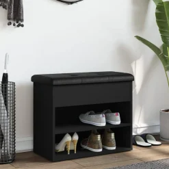 Schoenenbankje 62x32x50 cm bewerkt hout><noscript><img width=