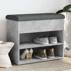 Schoenenbankje 62x32x50 cm bewerkt hout>vidaXL Online