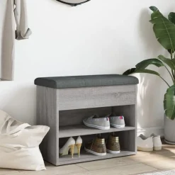 Schoenenbankje 62x32x50 cm bewerkt hout><noscript><img width=
