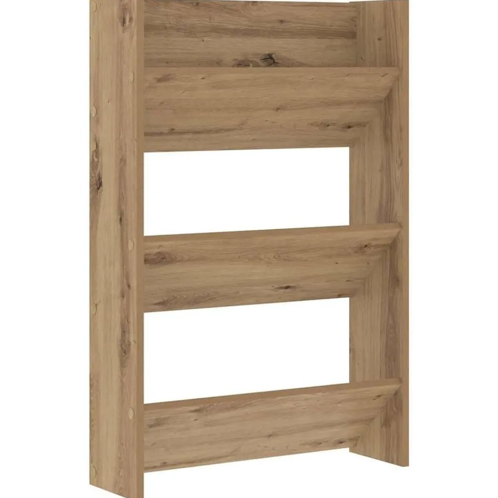 Schoenenkast Artisan Eiken 60 x 18 x 90 cm Bewerkt hout>vidaXL Outlet