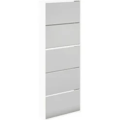 Schoenenkast met 5 spiegels 63x17x169,5 cm wit>vidaXL New
