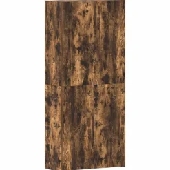 Huishoudelijke Benodigdheden*vidaXL Schoenenkast Multikleur 80 x 35.5 x 180 cm Bewerkt hout Gerookt eiken