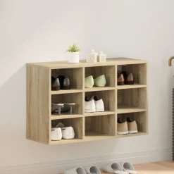 Schoenenkast 77,5 x 30 x 51 cm Bewerkt hout>vidaXL