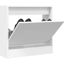 Huishoudelijke Benodigdheden*vidaXL Schoenenkast 60x21x57 cm bewerkt hout Wit