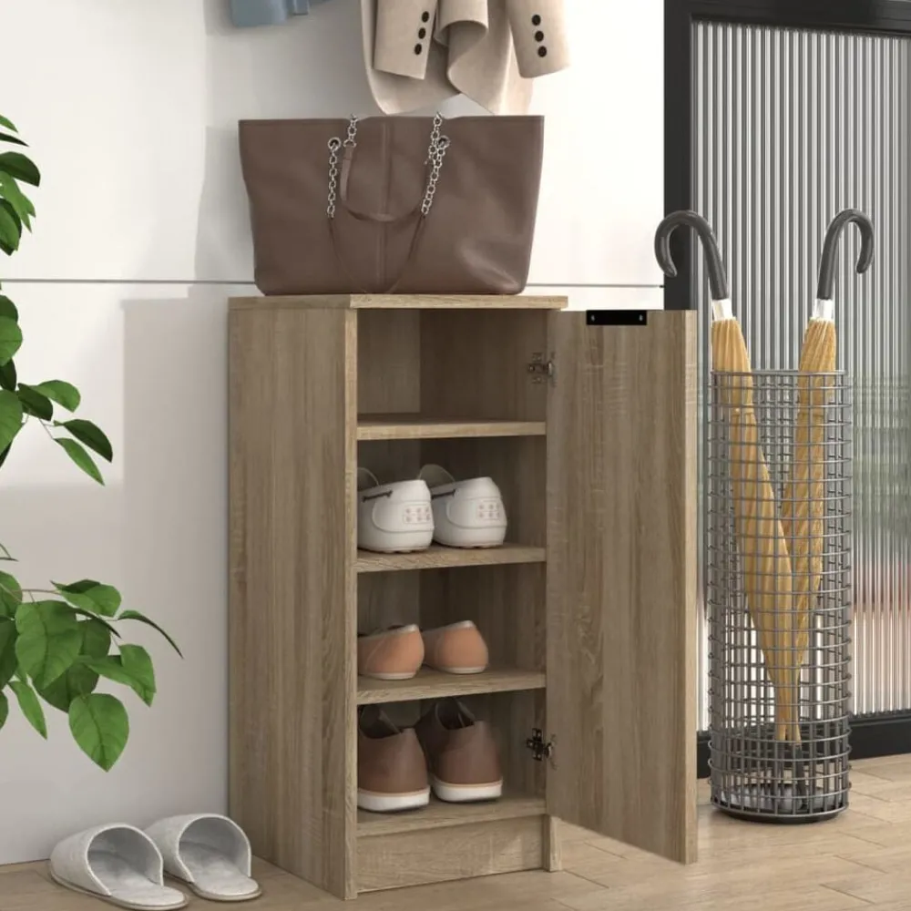 Schoenenkast 30x35x70 cm bewerkt hout kleurig>vidaXL Outlet