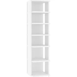 Huishoudelijke Benodigdheden*vidaXL Schoenenkast 27,5x27x102 cm bewerkt hout Wit