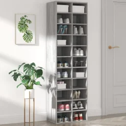 Schoenenkast 54x34x183 cm bewerkt hout eikenkleur>vidaXL Sale