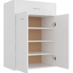 Huishoudelijke Benodigdheden*vidaXL Schoenenkast 60x35x84 cm bewerkt hout Wit