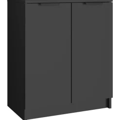 Huishoudelijke Benodigdheden*vidaXL Schoenenkast 59x35x70 cm bewerkt hout Zwart